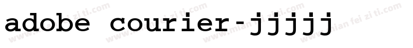 adobe courier字体转换